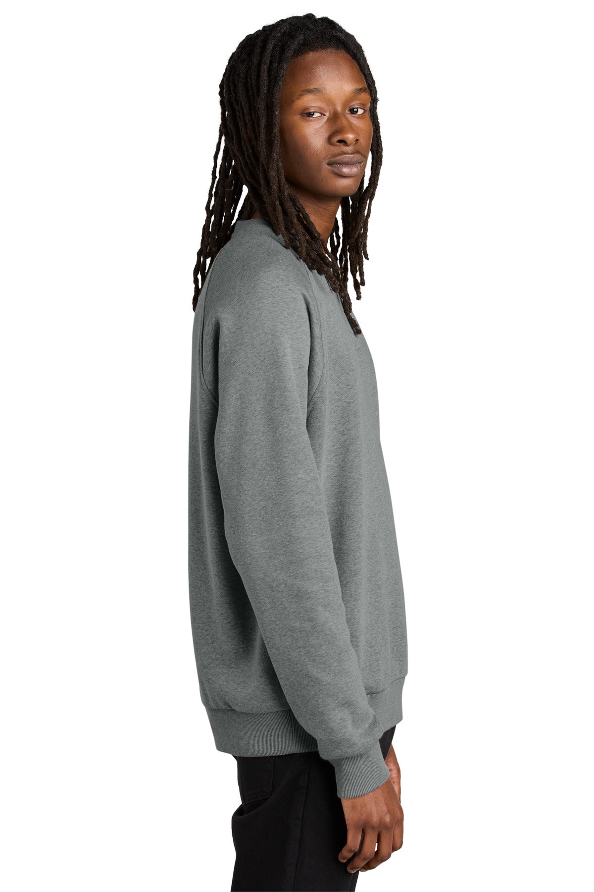 AlumGryHtr Allmade Unisex Organic CVC Fleece Crewneck Sweatshirt AL5004