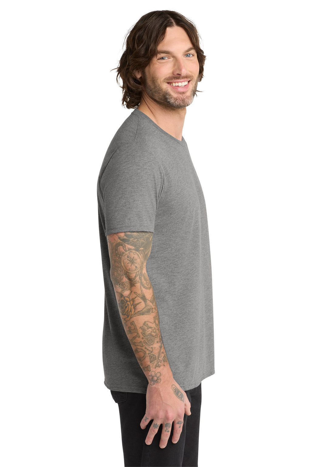 Aluminum Grey Allmade Unisex Tri-Blend Tee AL2004