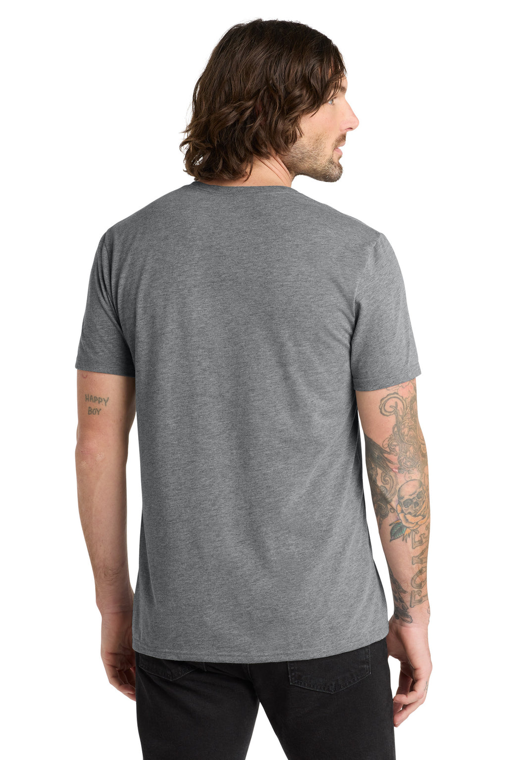 Aluminum Grey Allmade Unisex Tri-Blend V-Neck Tee AL2014