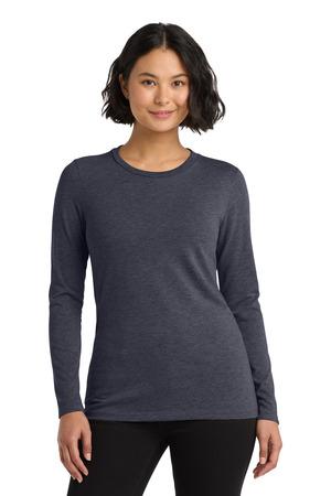 Aluminum Grey Allmade Women's Tri-Blend Long Sleeve Tee AL6008