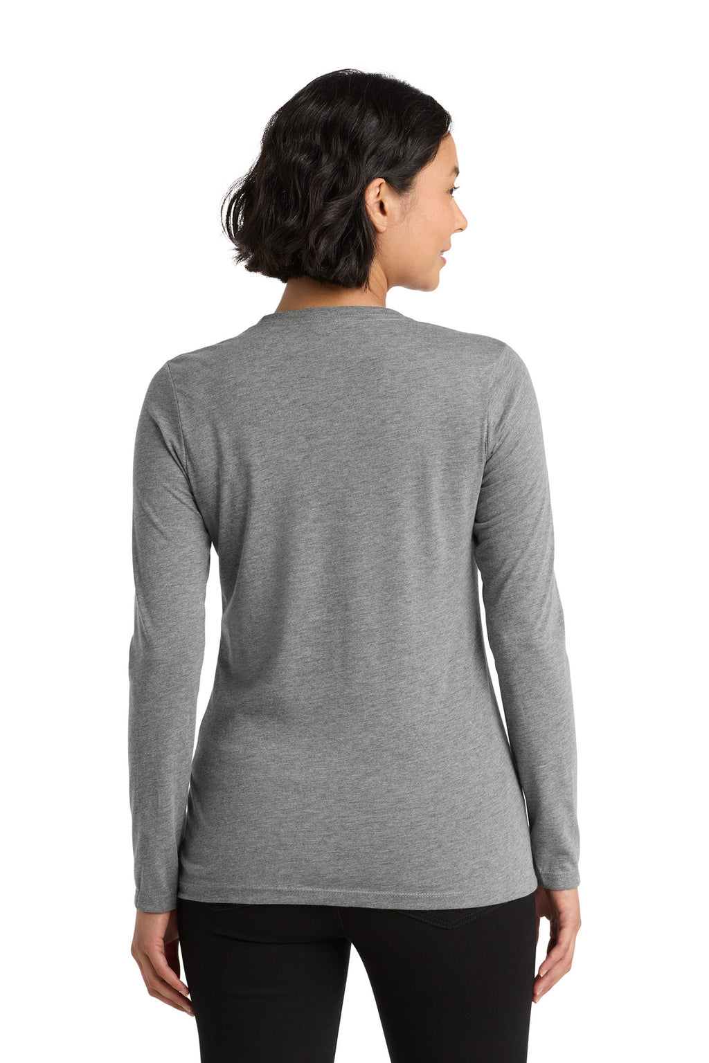 Aluminum Grey Allmade Women's Tri-Blend Long Sleeve Tee AL6008