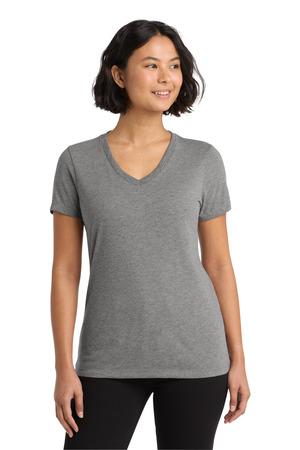 Aluminum Grey Allmade Women's Tri-Blend V-Neck Tee AL2018