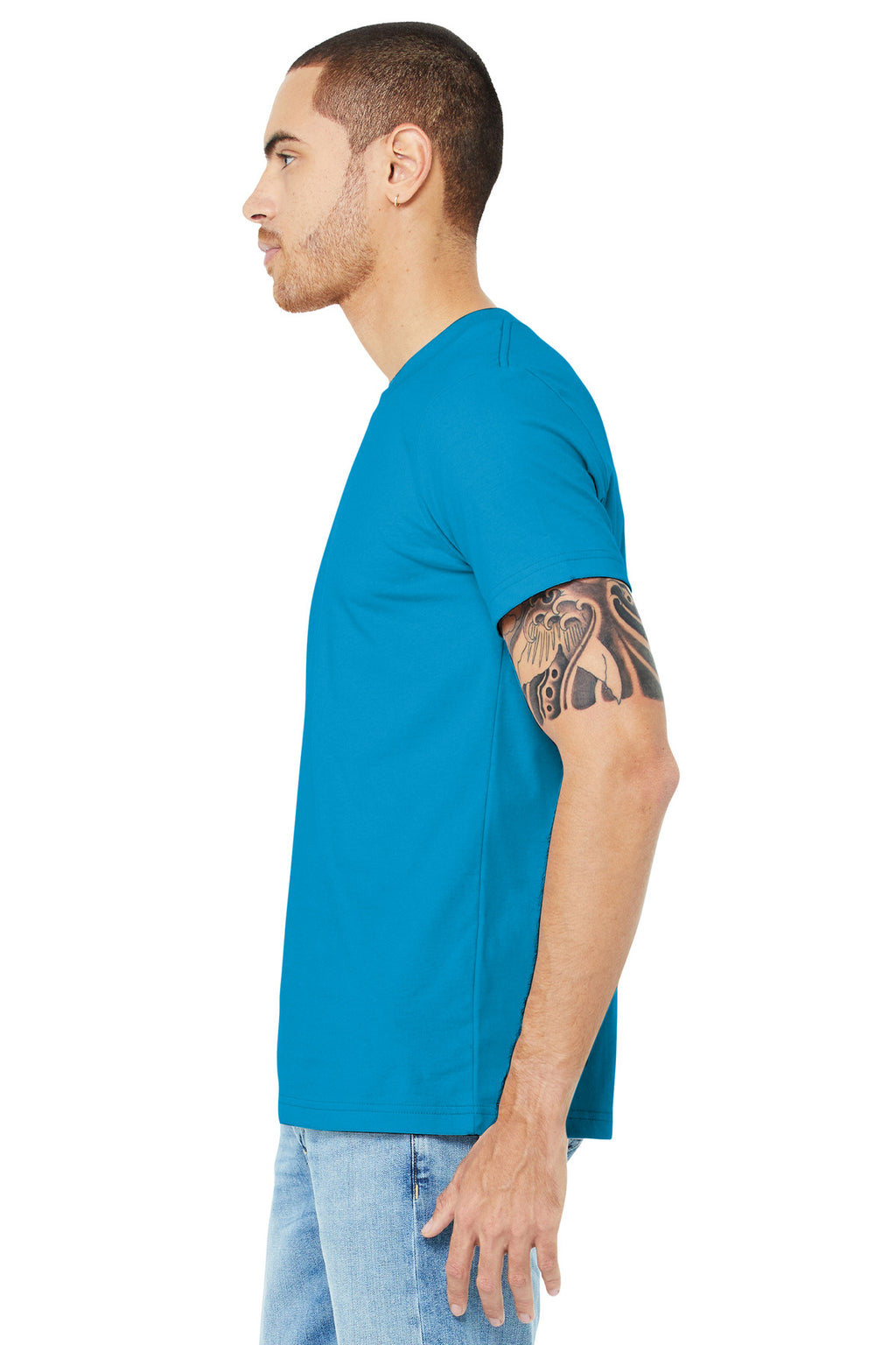 Aqua BELLA+CANVAS Unisex Jersey Short Sleeve Tee. BC3001