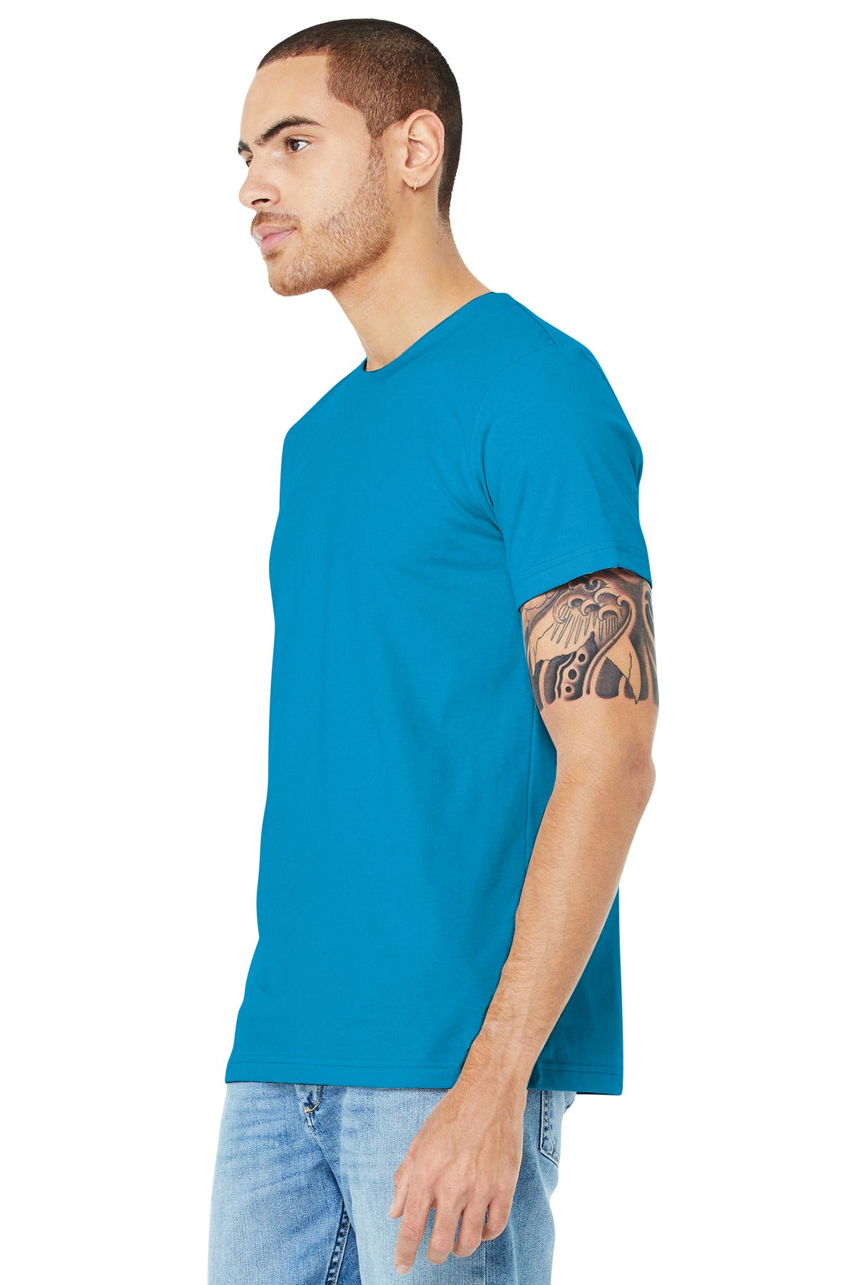 Aqua BELLA+CANVAS Unisex Jersey Short Sleeve Tee. BC3001