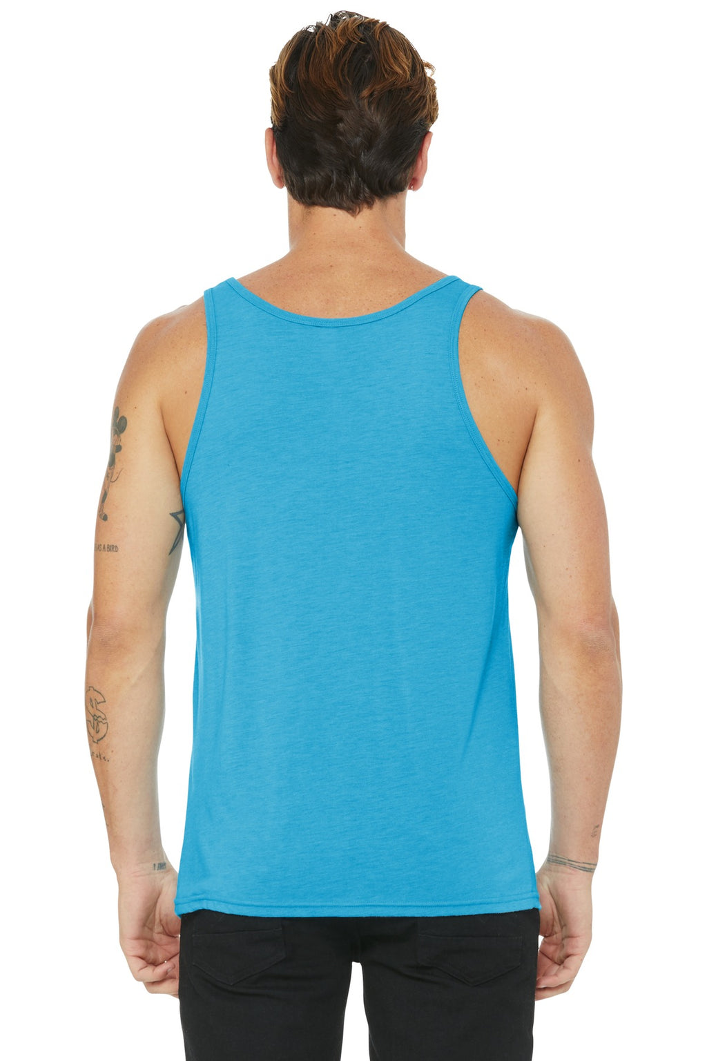 Aqua TB BELLA+CANVAS Unisex Jersey Tank. BC3480