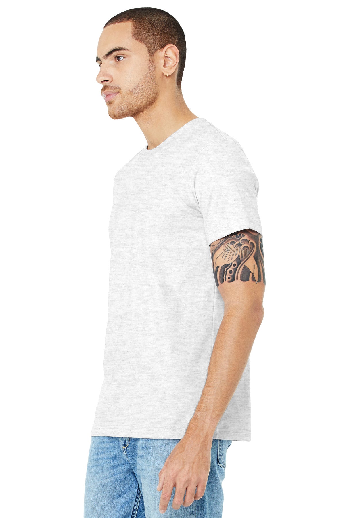 Ash BELLA+CANVAS Unisex Jersey Short Sleeve Tee. BC3001