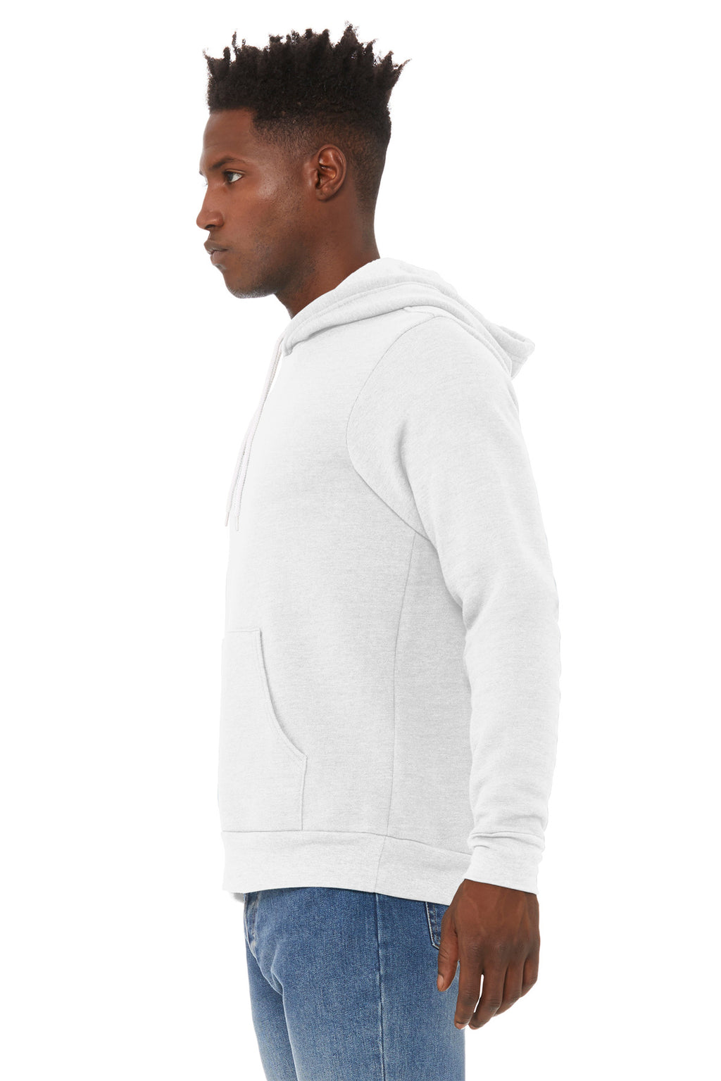 Ash BELLA+CANVAS Unisex Sponge Fleece Pullover Hoodie. BC3719