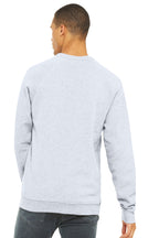 Ash BELLA+CANVAS Unisex Sponge Fleece Raglan Sweatshirt. BC3901