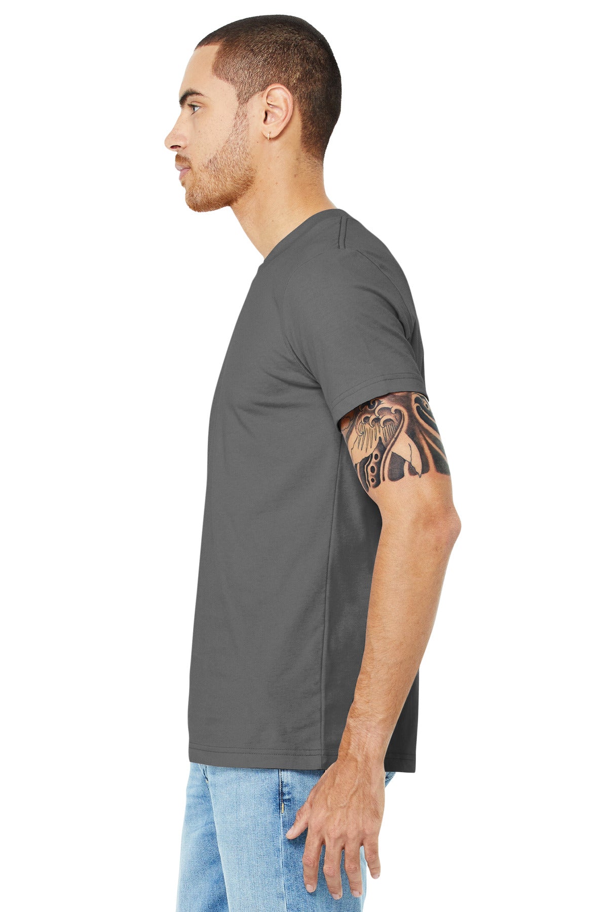Asphalt BELLA+CANVAS Unisex Jersey Short Sleeve Tee. BC3001