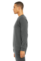 Asphalt BELLA+CANVAS Unisex Sponge Fleece Raglan Sweatshirt. BC3901