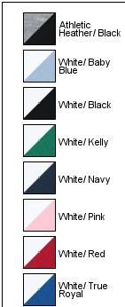 AthHt/Blk BELLA+CANVAS Women's Micro Rib Raglan Baby Tee BC1201