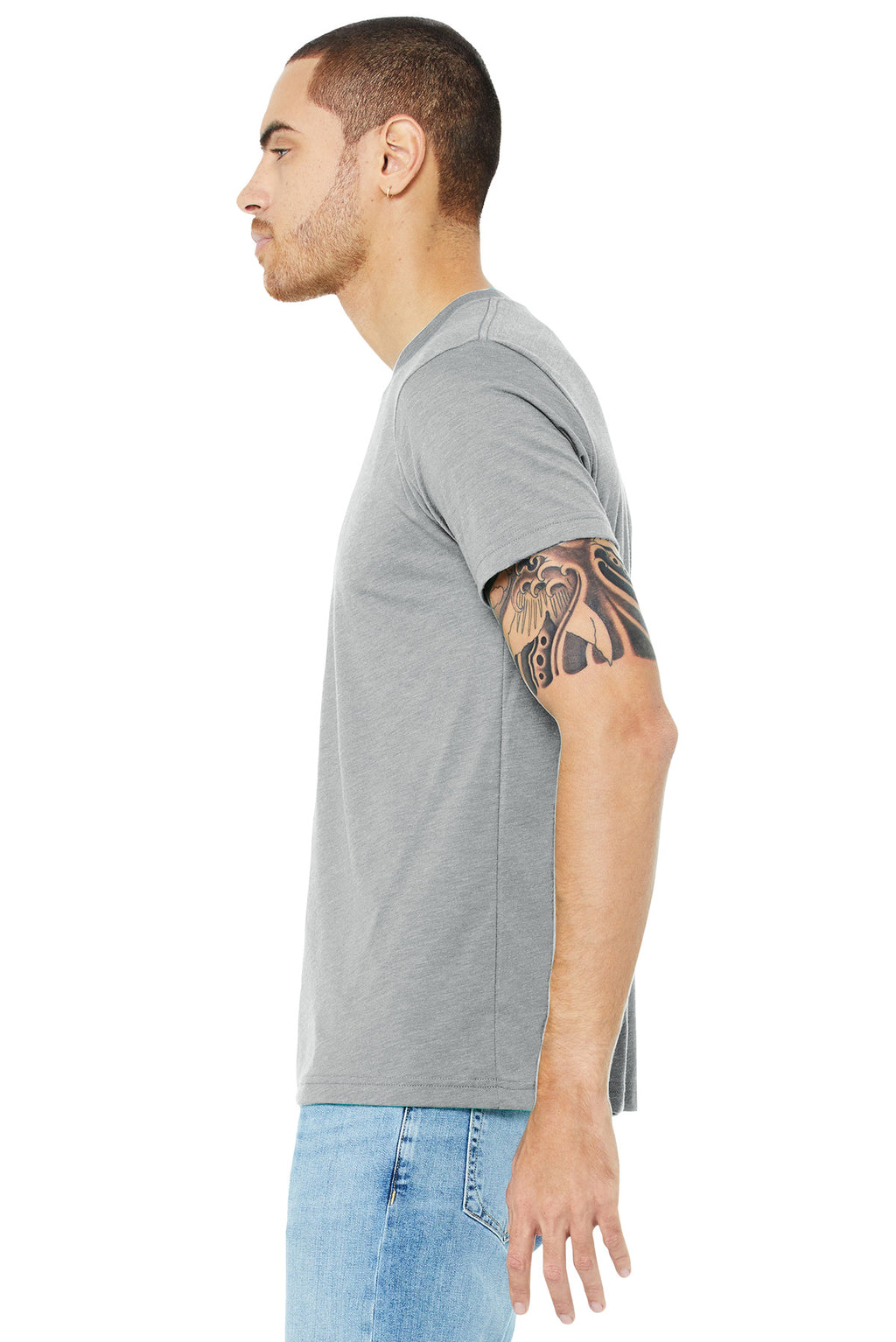 Athl Grey TB BELLA+CANVAS Unisex Triblend Short Sleeve Tee. BC3413