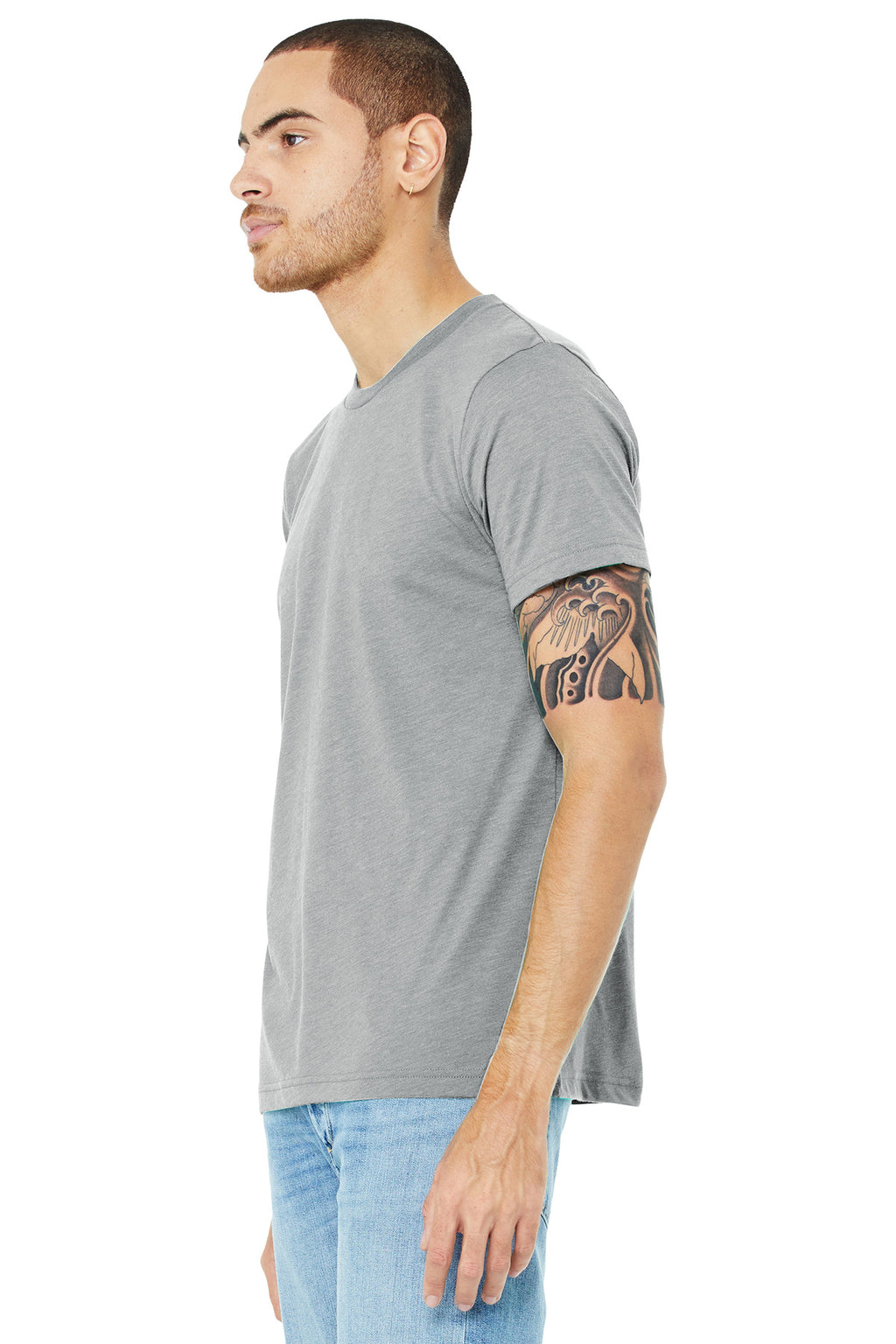 Athl Grey TB BELLA+CANVAS Unisex Triblend Short Sleeve Tee. BC3413