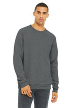 Athletic Ht BELLA+CANVAS Unisex Sponge Fleece Raglan Sweatshirt. BC3901