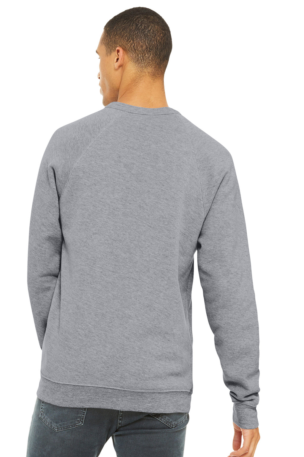 Athletic Ht BELLA+CANVAS Unisex Sponge Fleece Raglan Sweatshirt. BC3901