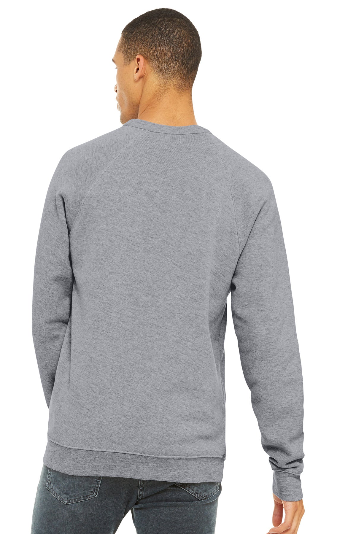 Athletic Ht BELLA+CANVAS Unisex Sponge Fleece Raglan Sweatshirt. BC3901