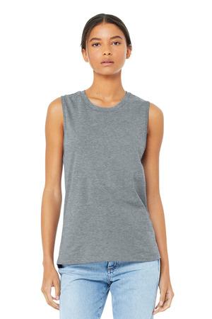 Athletic Ht BELLA+CANVAS Women's Jersey Muscle Tank. BC6003