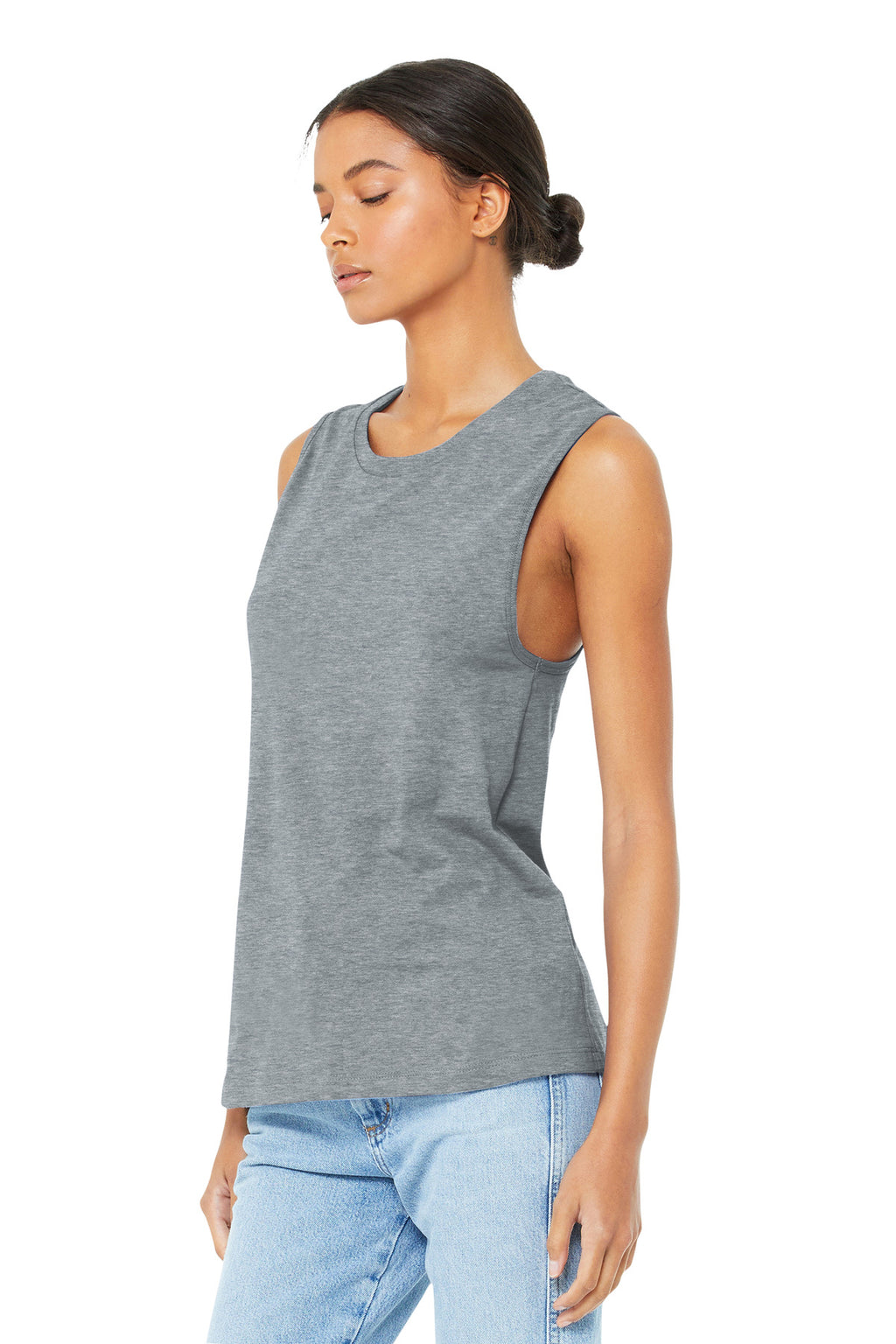 Athletic Ht BELLA+CANVAS Women's Jersey Muscle Tank. BC6003