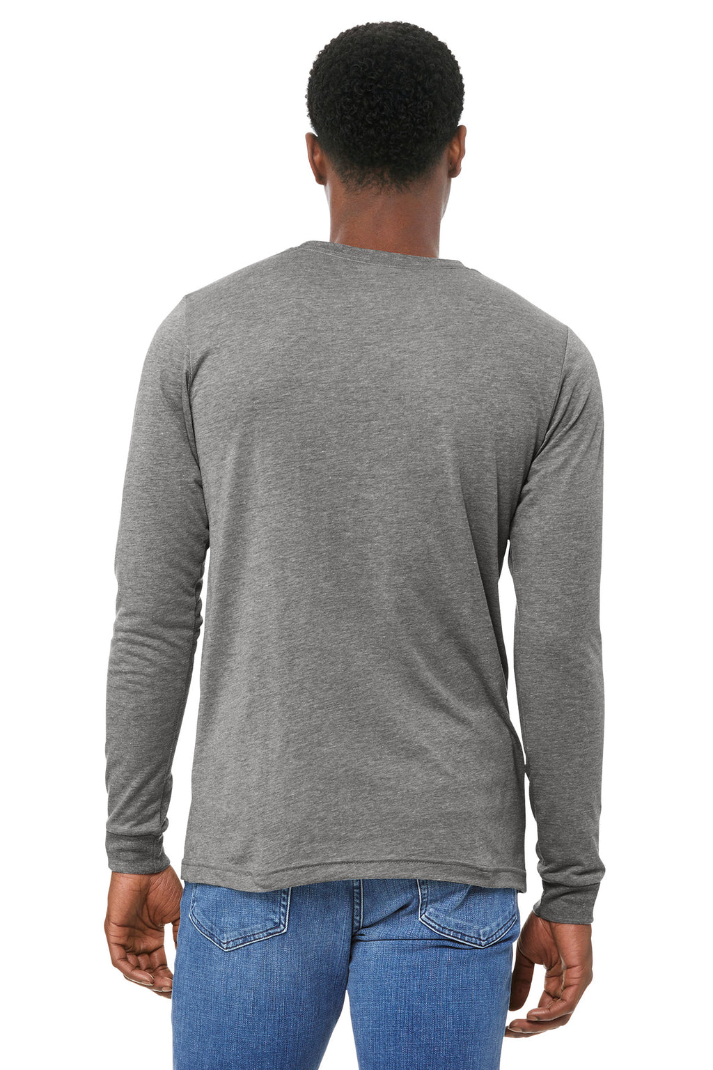 AthlGreyTB BELLA+CANVAS Unisex Triblend Long Sleeve Tee BC3513
