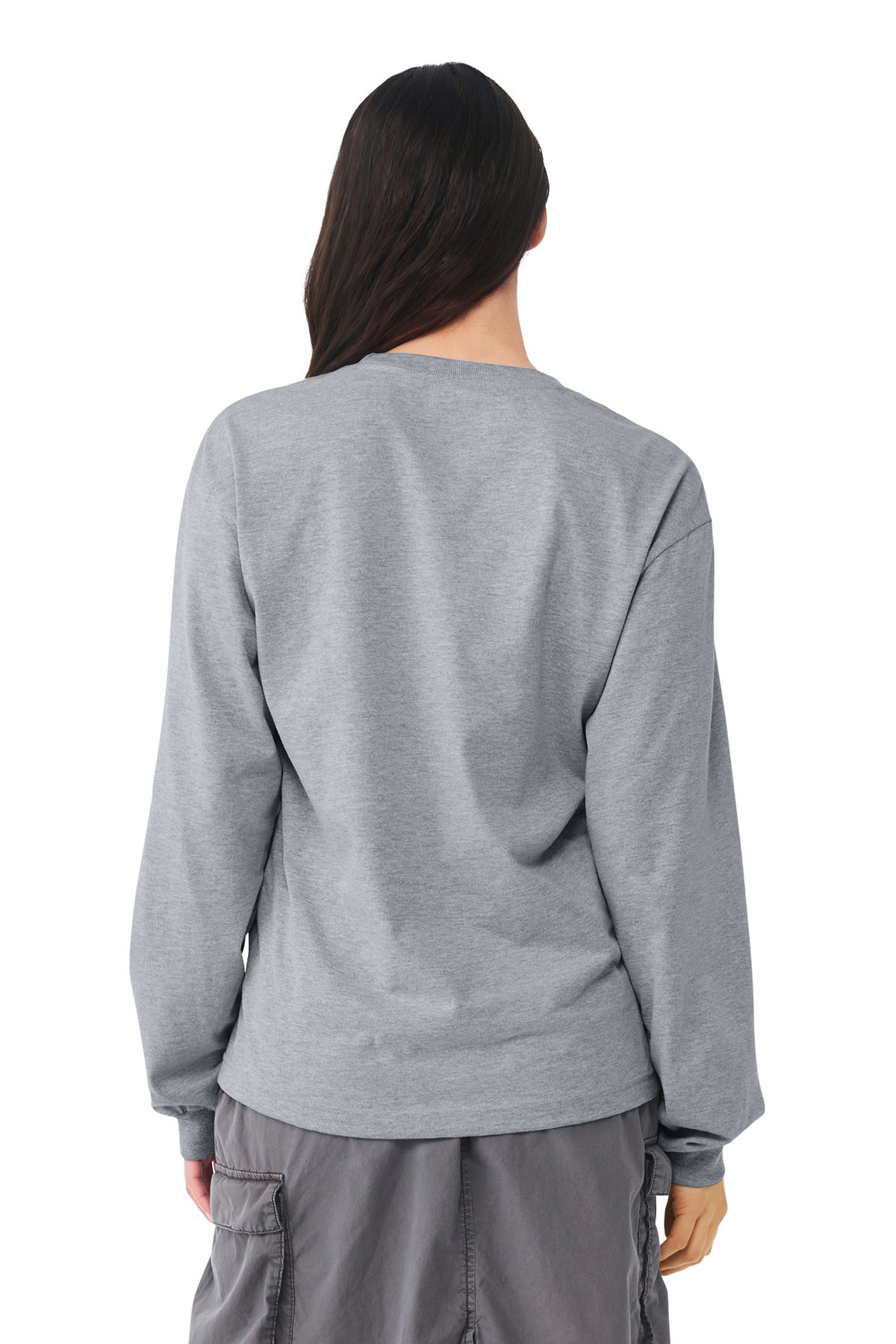 AthlHthr BELLA+CANVAS Unisex 6-Ounce Heavyweight Long Sleeve Tee BC3511