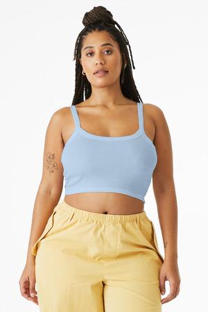 AthlHthr BELLA+CANVAS Women's Micro Rib Spaghetti Strap Tank BC1012