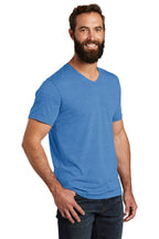 Azure Blue Allmade Unisex Tri-Blend V-Neck Tee AL2014