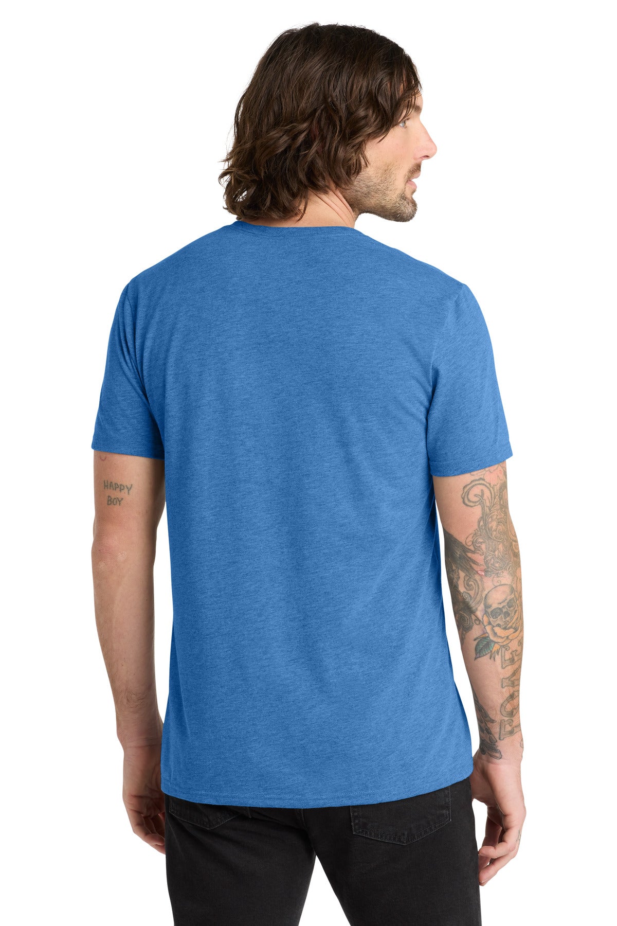 Azure Blue Allmade Unisex Tri-Blend V-Neck Tee AL2014