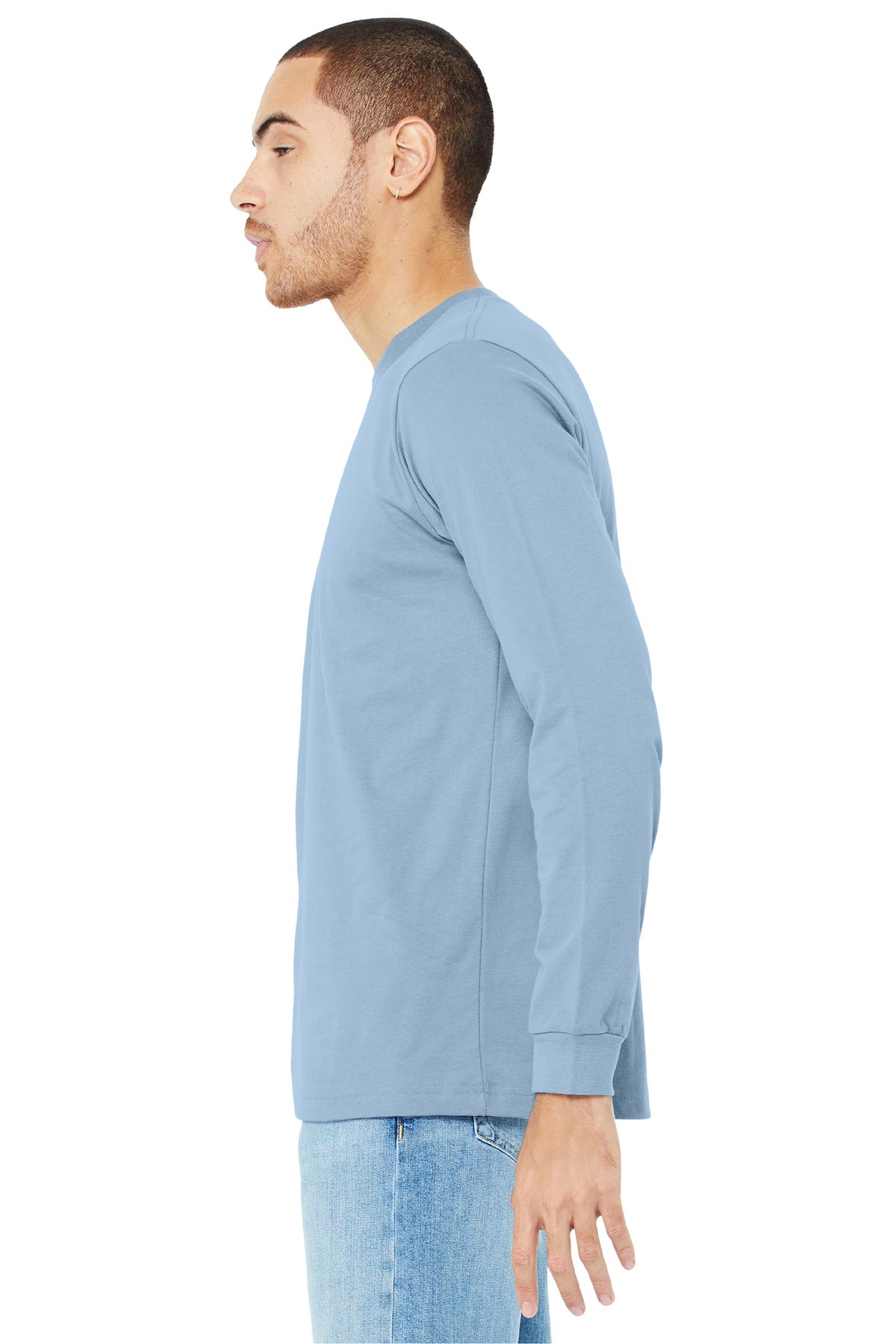 BabyBlue BELLA+CANVAS Unisex Jersey Long Sleeve Tee. BC3501