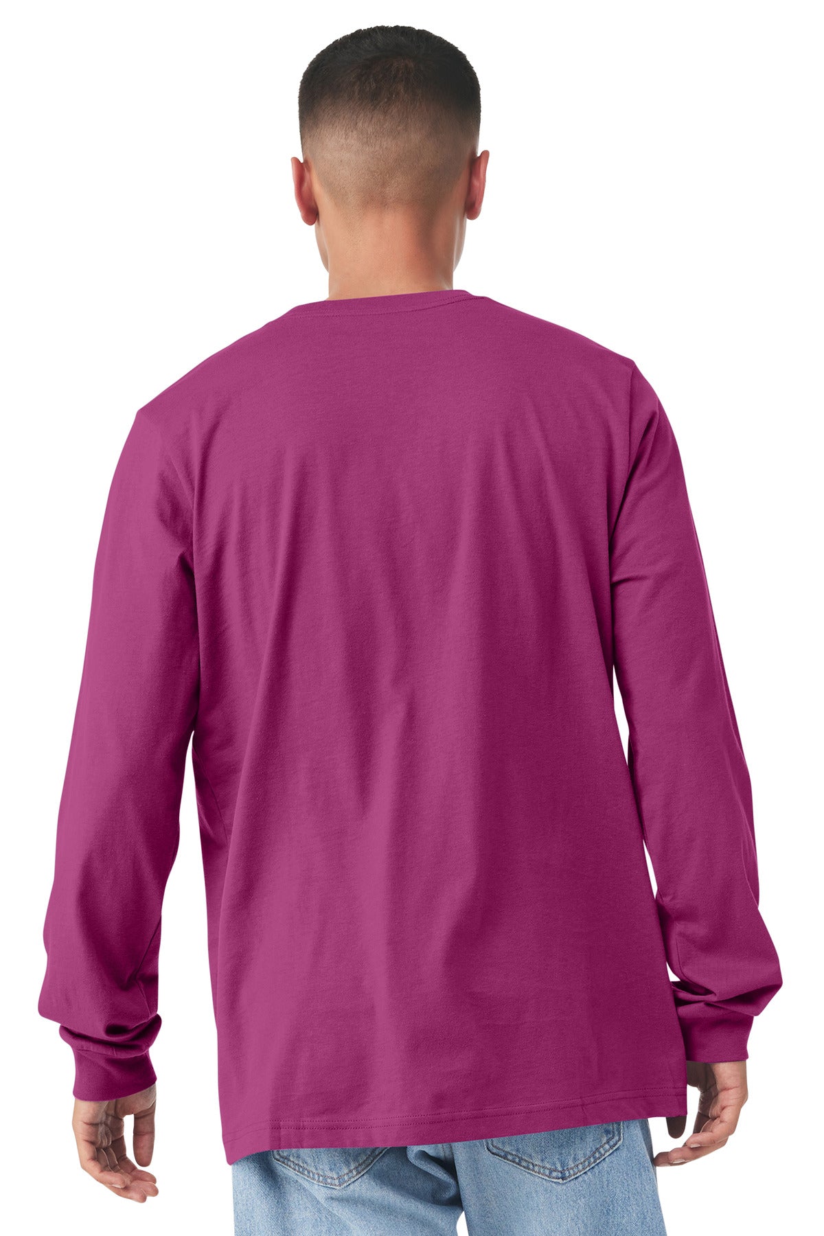 Berry BELLA+CANVAS Unisex Jersey Long Sleeve Tee. BC3501