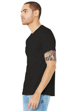 Black Ht BELLA+CANVAS Unisex Heather CVC Short Sleeve Tee. BC3001CVC