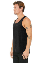 Black Ht BELLA+CANVAS Unisex Jersey Tank. BC3480