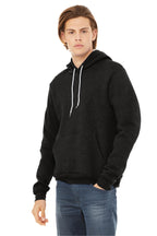 Black Ht BELLA+CANVAS Unisex Sponge Fleece Pullover Hoodie. BC3719