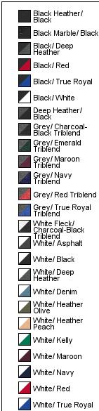 Black Ht/Black BELLA+CANVAS Unisex 3/4-Sleeve Baseball Tee. BC3200