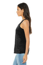 Black Marble BELLA+CANVAS Women's Flowy Racerback Tank. BC8800