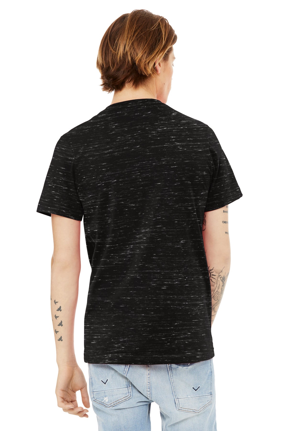 BlackMrbl BELLA+CANVAS Unisex Textured Jersey V-Neck Tee BC3655