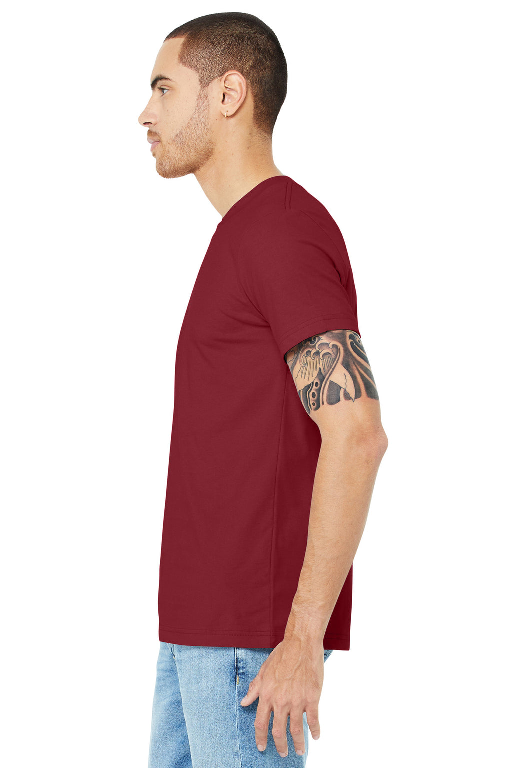 Cardinal BELLA+CANVAS Unisex Jersey Short Sleeve Tee. BC3001