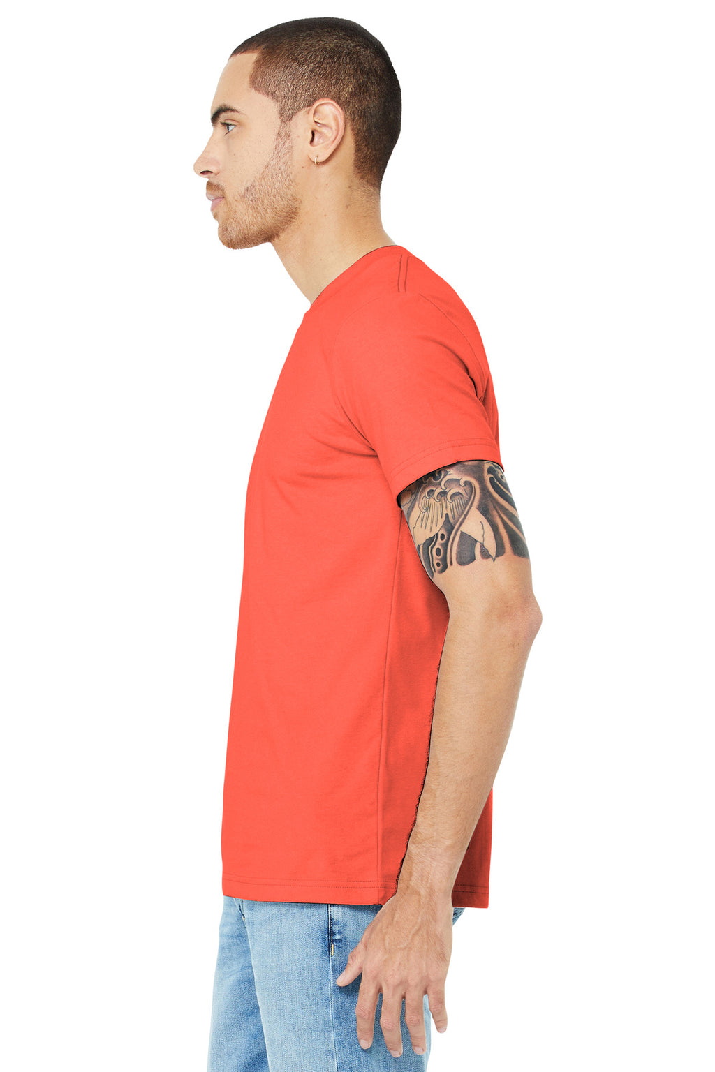 Coral BELLA+CANVAS Unisex Jersey Short Sleeve Tee. BC3001