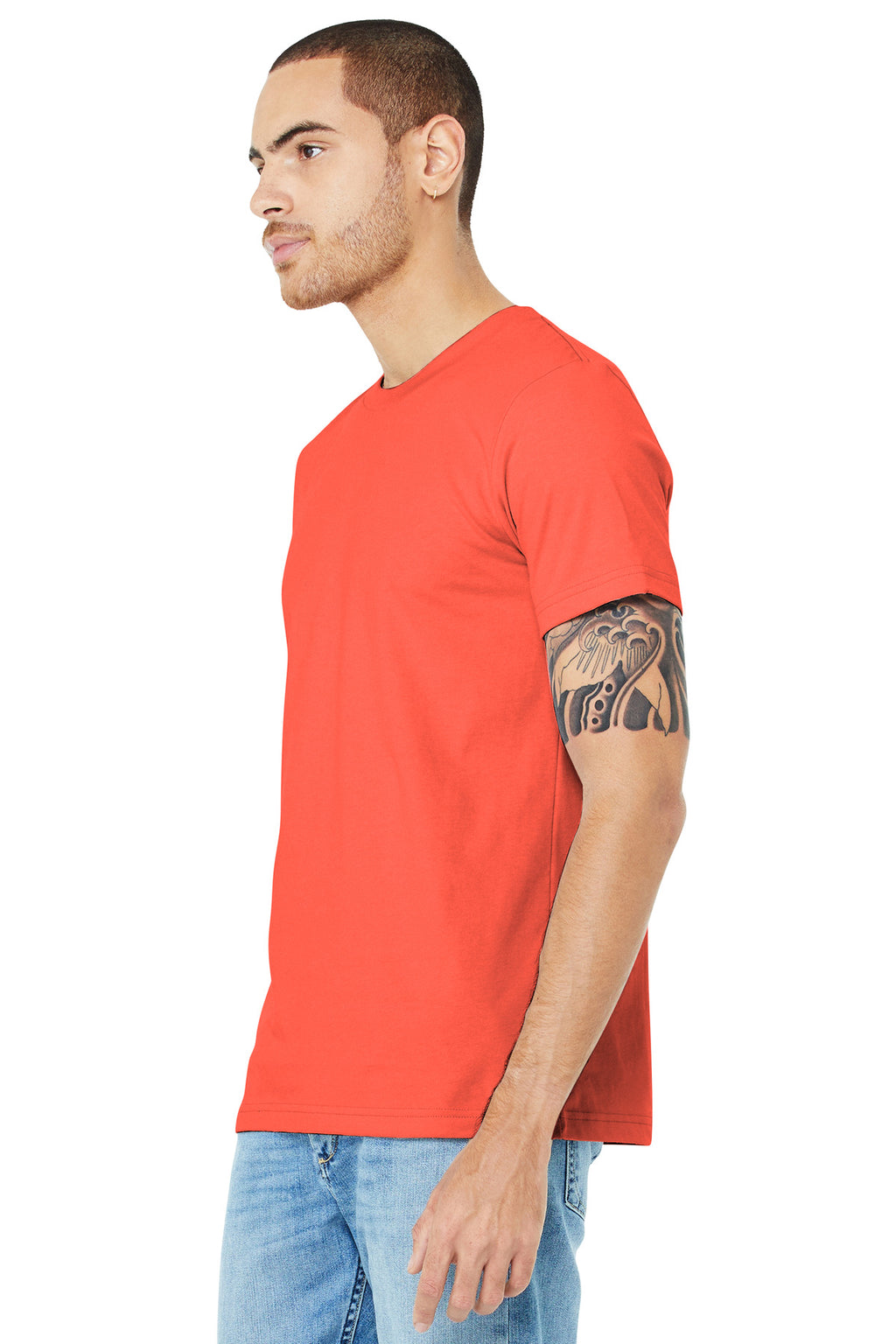 Coral BELLA+CANVAS Unisex Jersey Short Sleeve Tee. BC3001