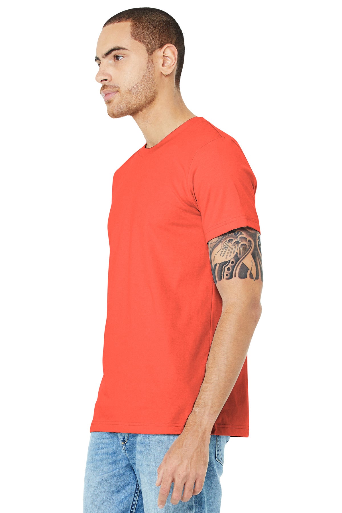 Coral BELLA+CANVAS Unisex Jersey Short Sleeve Tee. BC3001