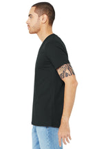 Dark Grey BELLA+CANVAS Unisex Jersey Short Sleeve V-Neck Tee. BC3005