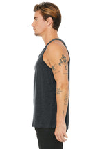 Dark Grey Ht BELLA+CANVAS Unisex Jersey Tank. BC3480