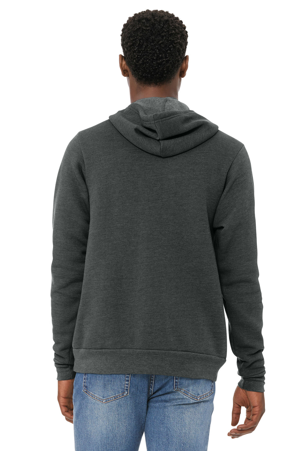 Dark Grey Ht BELLA+CANVAS Unisex Sponge Fleece Pullover Hoodie. BC3719