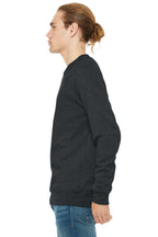 Dark Grey Ht BELLA+CANVAS Unisex Sponge Fleece Raglan Sweatshirt. BC3901