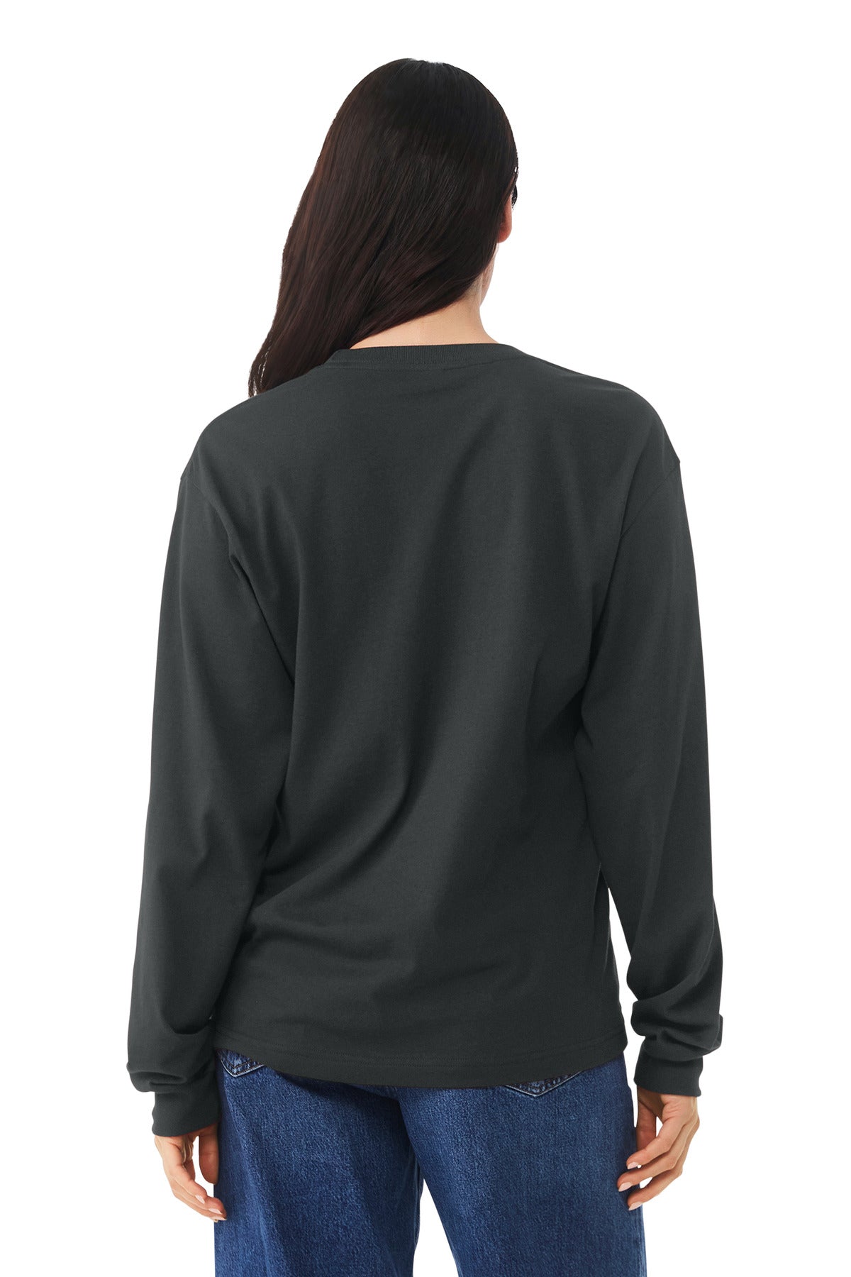 DarkGrey BELLA+CANVAS Unisex 6-Ounce Heavyweight Long Sleeve Tee BC3511