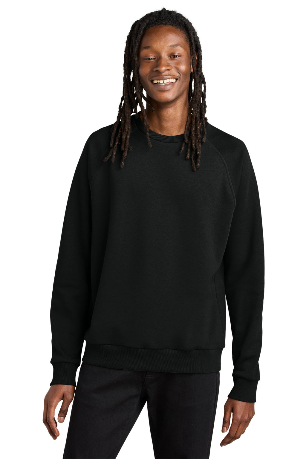 DeepBlack Allmade Unisex Organic CVC Fleece Crewneck Sweatshirt AL5004