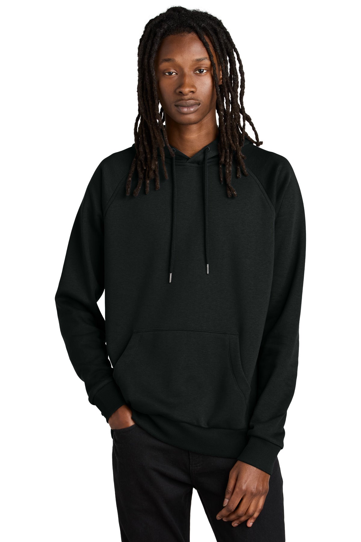 DeepBlack Allmade Unisex Organic CVC Fleece Pullover Hoodie AL5000