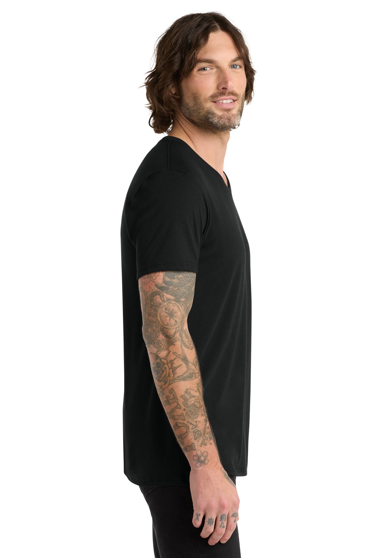 DeepBlack Allmade Unisex Tri-Blend V-Neck Tee AL2014