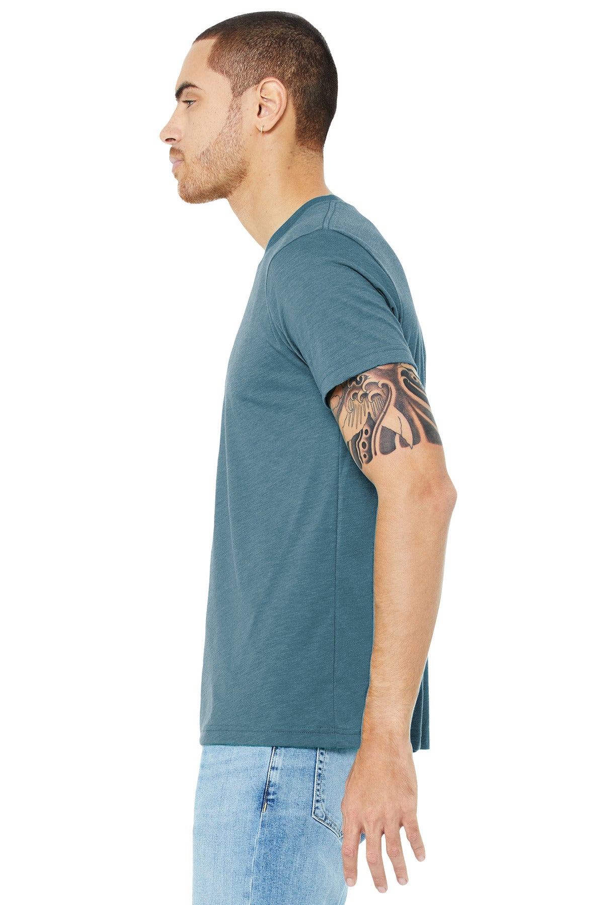 Denim TB BELLA+CANVAS Unisex Triblend Short Sleeve Tee. BC3413