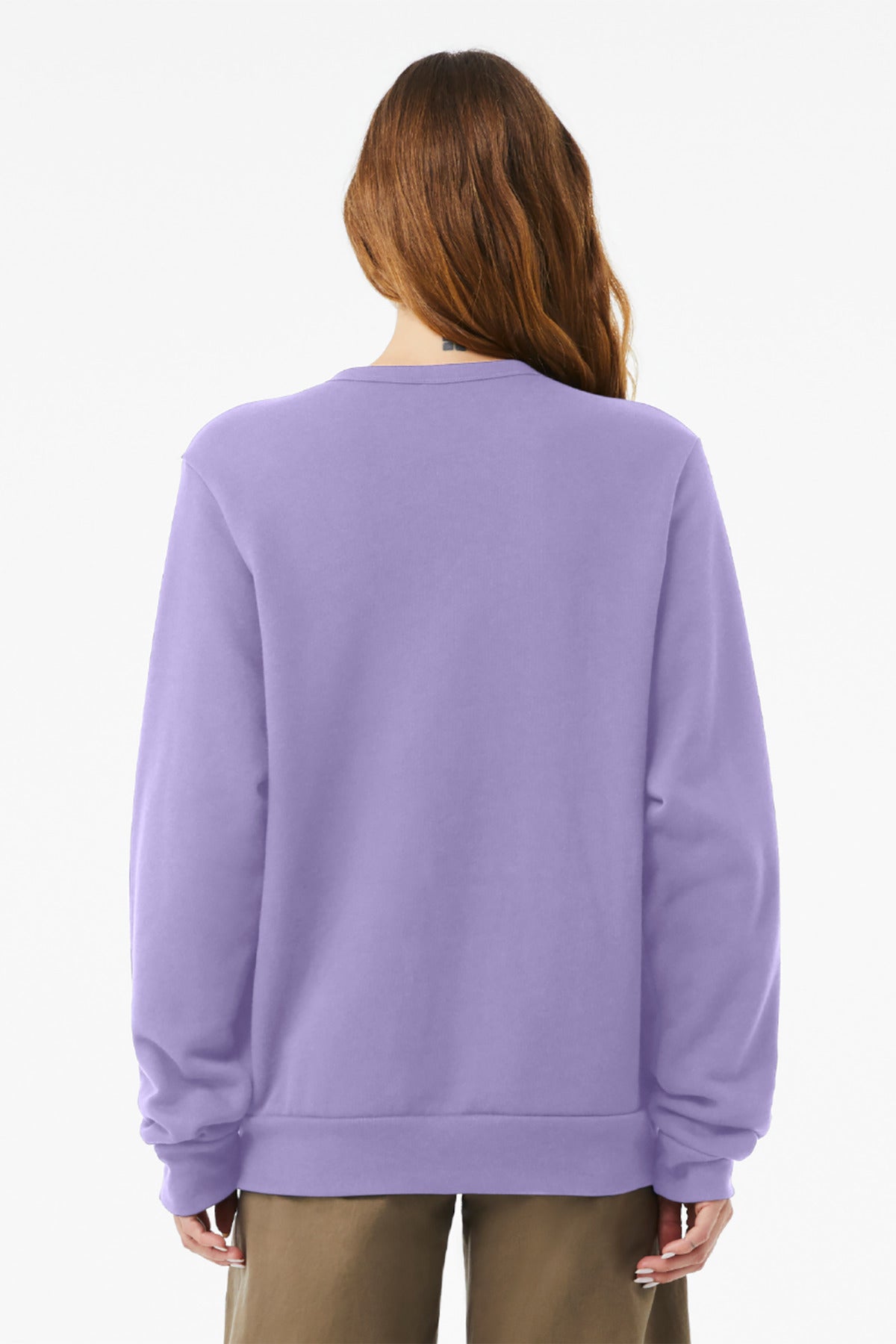 DkLavender BELLA+CANVAS Unisex Sponge Fleece Classic Crewneck Sweatshirt BC3911