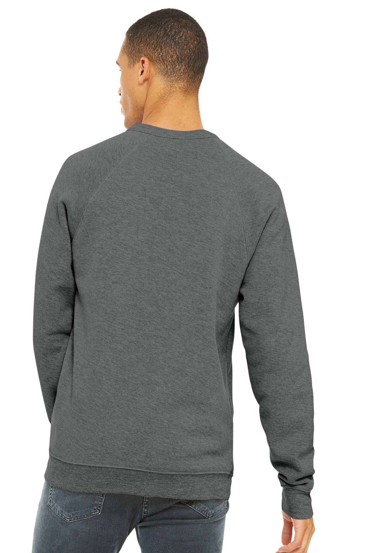 DpHeather BELLA+CANVAS Unisex Sponge Fleece Raglan Sweatshirt. BC3901